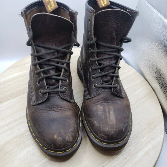Dr. Martens Doc’s Boots 1460 Pascal leather Women’s Size US 5 brown - Picture 2 of 9